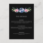 月相ピンクフローラ形而上学的結婚物 エンクロージャーカード (正面)