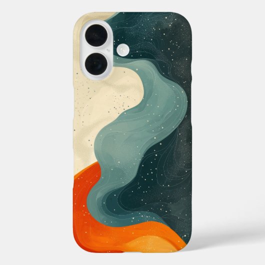 月相ミニマル電話ケース Case-Mate iPhoneケース (裏面)