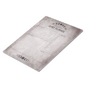 月相ヴィンテージゴシックパーソナライズされたプランナー ノートパッド (アングル)