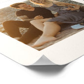 月相婚約写真コラージポスター ポスター (角)