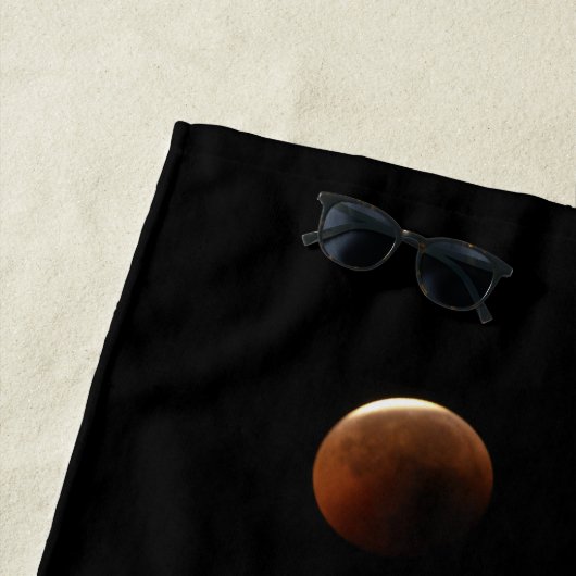 月相感動的引用文満月天文学 ビーチタオル (インサイチュ)