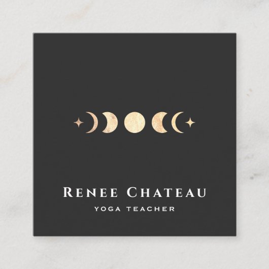 月相星占いヨガ先生 スクエア名刺 (正面)