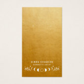 月相金ゴールドイヤリングジュエリー表示カード (正面)