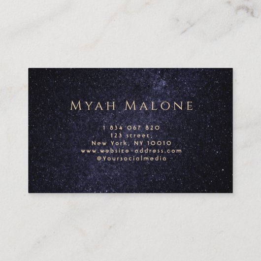 月相銀河系ヨガエネルギーヒーラー 名刺 (裏面)