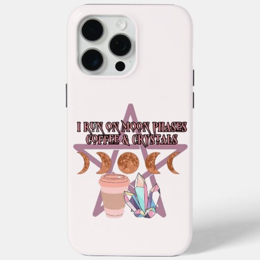月相、コーヒー、および結晶 Case-Mate iPhoneケース (裏面)