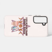 月相、コーヒー、および結晶 SAMSUNG GALAXYケース (裏面横)