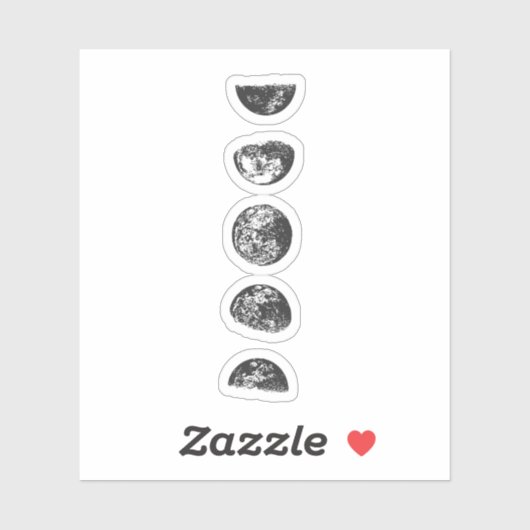 月相 シール (シート)