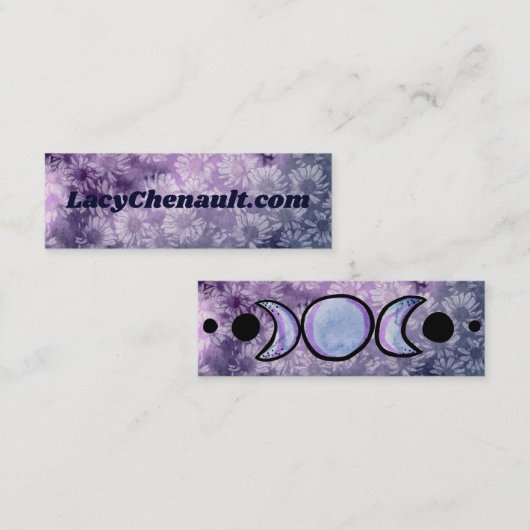 月相 スキニー名刺 (正面/裏面)