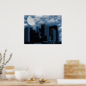 月相 ポスター (キッチン)