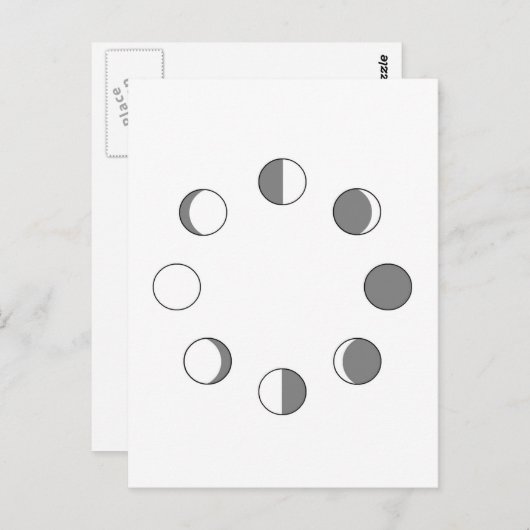 月相 ポストカード (正面/裏面)