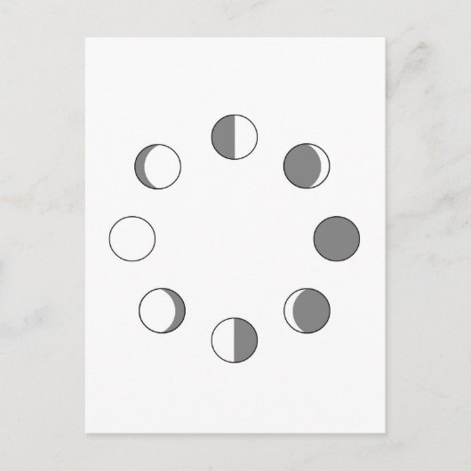 月相 ポストカード (正面)