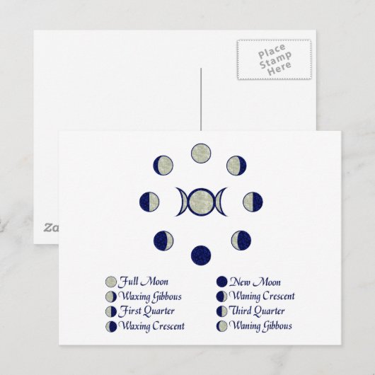 月相 ポストカード (正面/裏面)