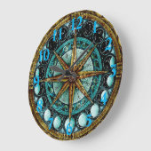 月相 ラージ壁時計 (傾斜)