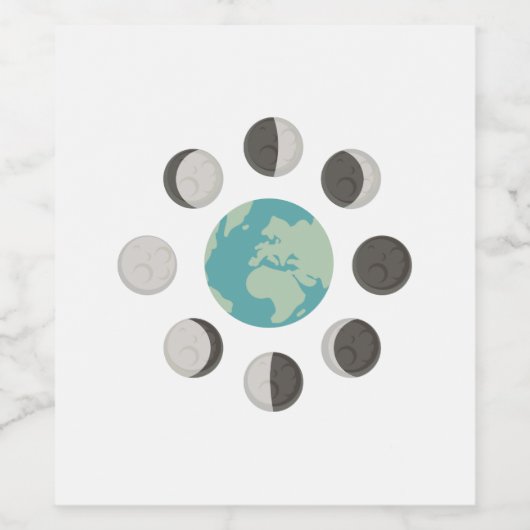 月相 ワインラベル (シングルラベル)