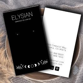 月相〔占星術の〕十二宮図イヤリングジュエリー表示カード