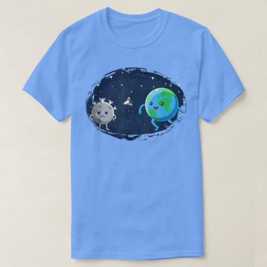 月着陸宇宙探査宇宙船宇宙飛行士 Tシャツ (デザイン正面)