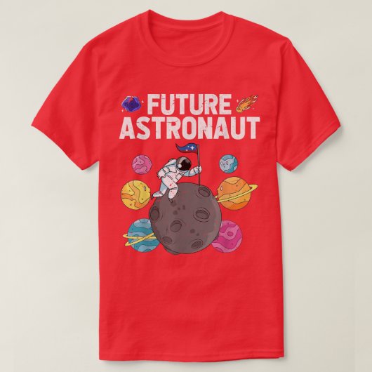 月着陸惑星宇宙科学の未来 Tシャツ (デザイン正面)