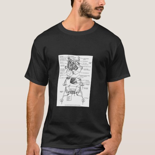 月着陸船 Tシャツ (正面)