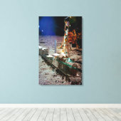 月着陸表現 キャンバスプリント (インサイチュ (ウッドフロア))