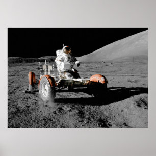 月着陸車宇宙飛行士宇宙 ポスター