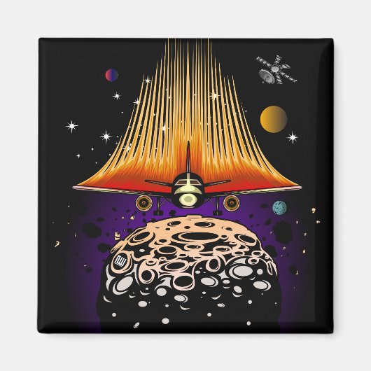 月着陸 マグネット (正面)