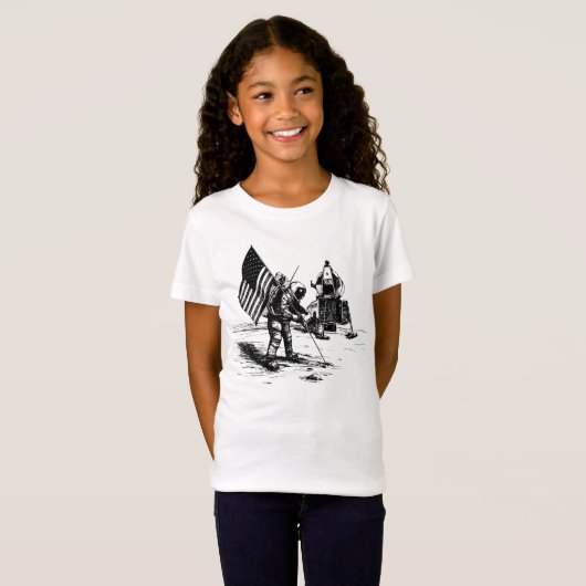 月着陸 Tシャツ (正面フル)