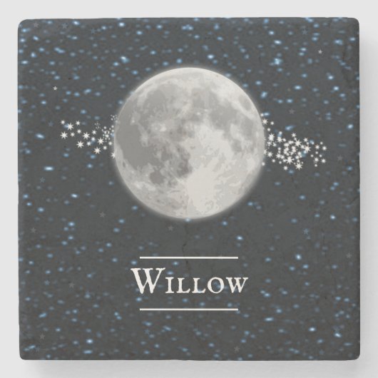 月石コパーソナライズされたースター ストーンコースター (正面)