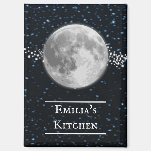 月磁パーソナライズされた石 マグネット (正面)