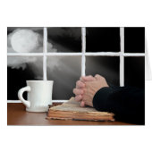 月祈付き聖書の手 (正面横)