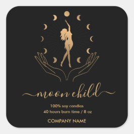 月神秘の魔性の天柳の醤油キャンドル スクエアシール