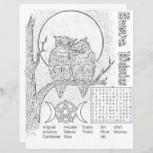 月神語検索カラーリングページ紙 (正面/裏面)