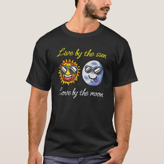 月科学ユニーの太陽の愛によって生おもしろいきる Tシャツ (正面)