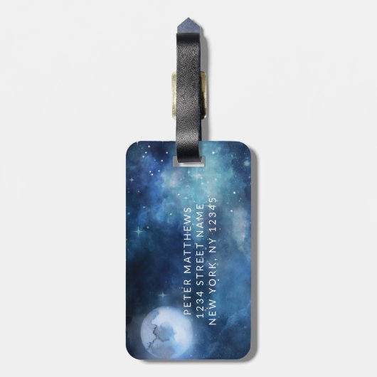 月空フルムーンカスタムハネムーン旅行Mr. ラゲッジタグ (裏面縦)