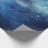 月空フルムーンシチュアル銀河系スターズ結婚ズ ラッピングペーパー (角)