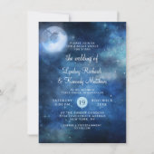 月空フルムーンシチュアル銀河系スターズ結婚ズ 招待状 (正面)