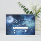 月空フルムーンスターウェディングRSVP応答 出欠カード (スタンド正面)