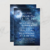 月空フルムーンスターズ結婚のリハーサルディナー 招待状 (正面/裏面)