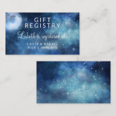 月空フルムーンブライダルシャワーギフトレジストリ エンクロージャーカード (正面/裏面)