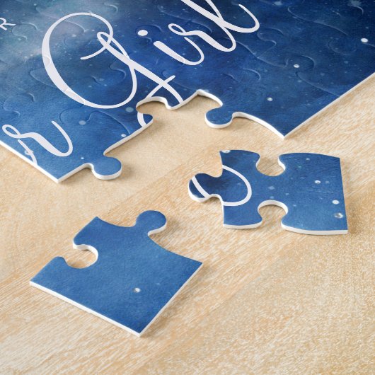 月空フルムーン私たちの花の女の子の提案 ジグソーパズル (側面)