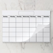 月空白の単位カレンダー ペーパーパッド (折り畳み)