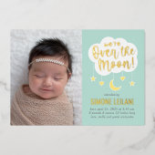 月箔ベビー誕生発表 箔シーズンカード (正面)