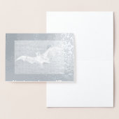 月箔挨拶カード実在付きヴィンテージこうもり 箔カード (ディスプレー)