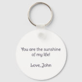 月素晴らし星ホワイトレインボーグラデーション名 キーホルダー (裏面)