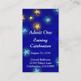 月素朴星イベントチケット名刺 名刺