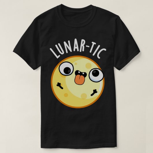 月経おもしろい天文学ムーンプン Tシャツ (デザイン正面)