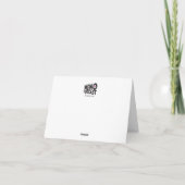 月経閉止期の挨拶状! おもしろい-紫色 カード (裏面)