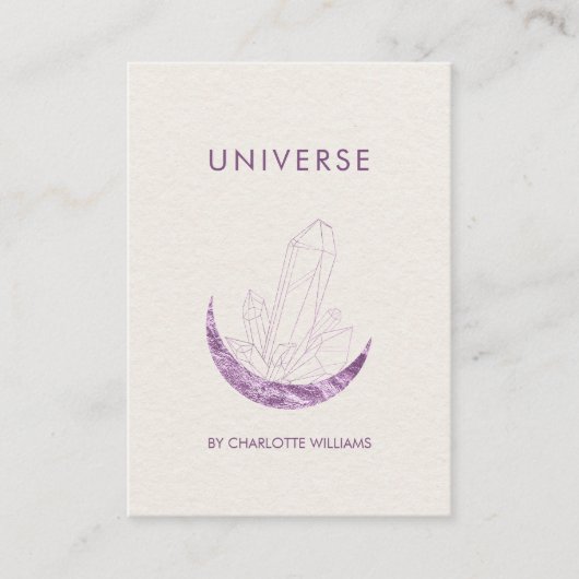 月結晶エネルギーヒーラービジネスカード 名刺 (正面)