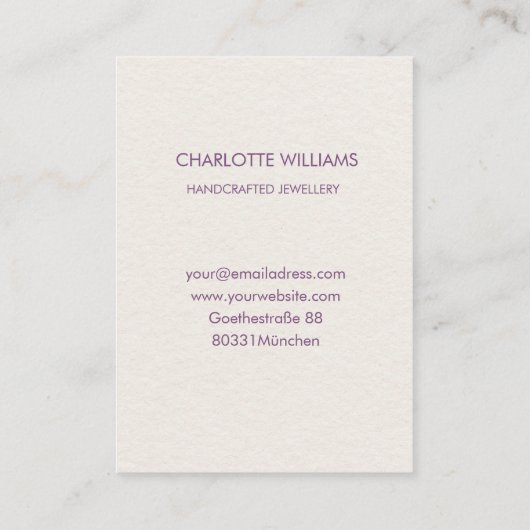 月結晶エネルギーヒーラービジネスカード 名刺 (裏面)