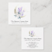 *~*月結晶フローラ宇宙グリッター  スクエア名刺 (正面/裏面)