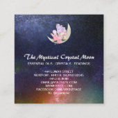 *~*月結晶フローラ宇宙星星雲 スクエア名刺 (裏面)